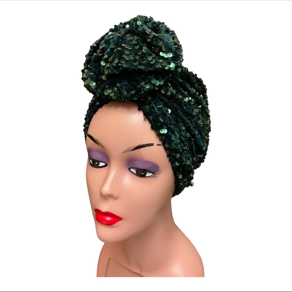 Sequin Turban Headwrap- NWOT